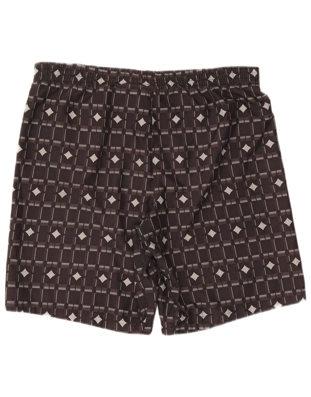Nike Herren-Badeshorts, groß, braun, geometrisch, Polyester