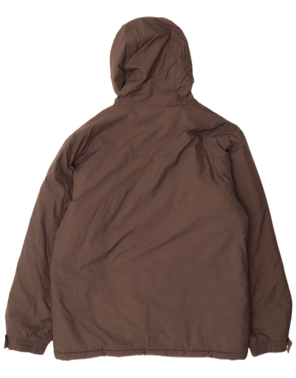 Slam Herren-Jacke mit Kapuze, reguläre Passform, gepolstert, UK 42, XL, grau, Nylon, Sport