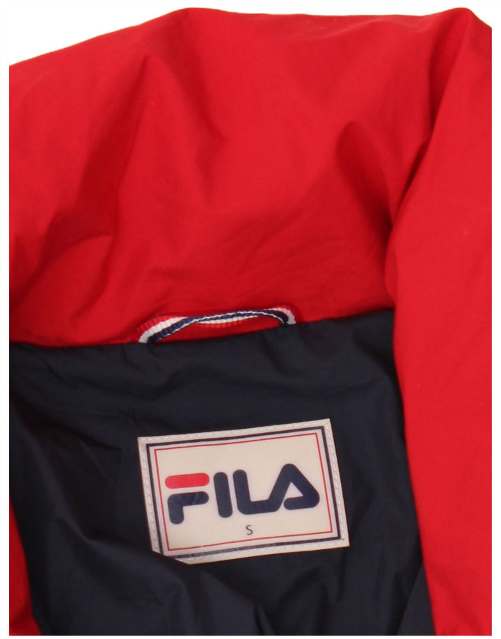 Fila Damen Übergroße wattierte Jacke UK 10 Small Mehrfarbiger Farbblock
