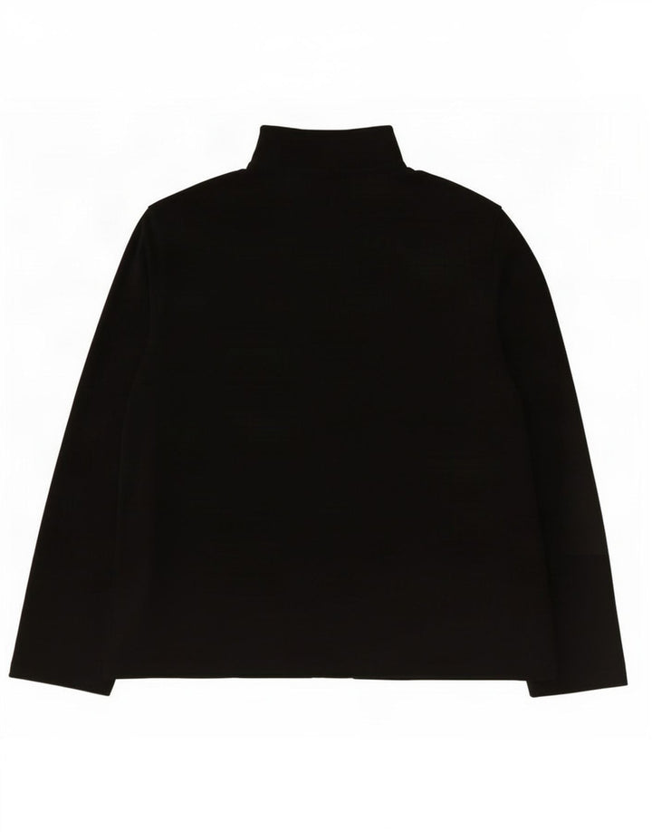 The North Face Herren-Fleecepullover mit Reißverschluss am Hals, groß, aus schwarzem Polyester