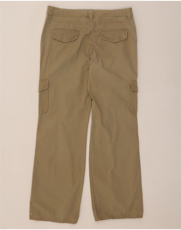 Timberland Damen gerade Cargohose UK 12 Medium W30 L31 Beige Baumwolle