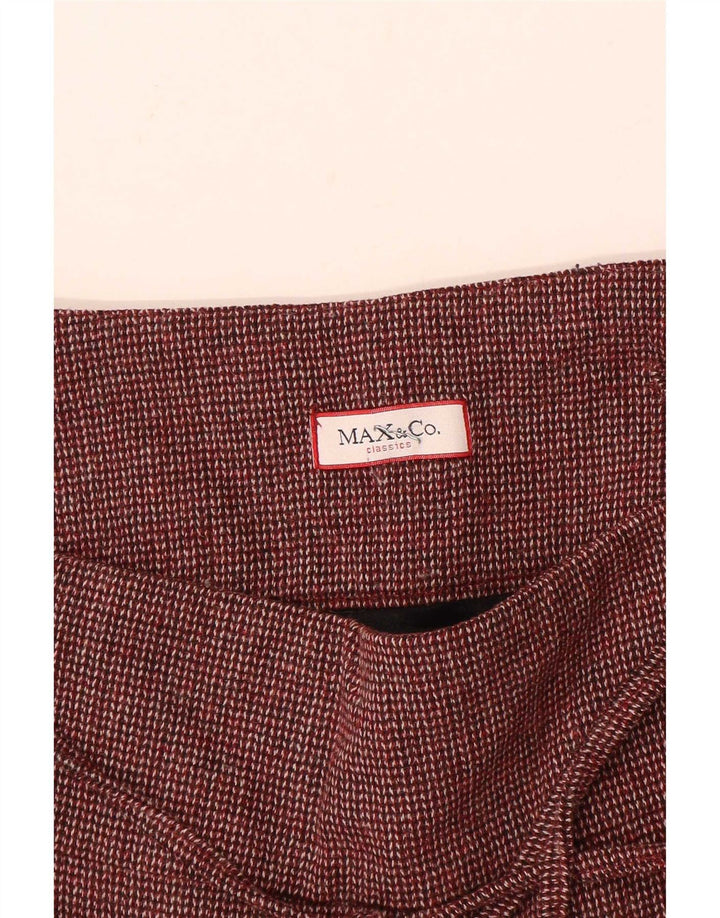 Max & Co. Damen Minirock W30 Medium Burgund