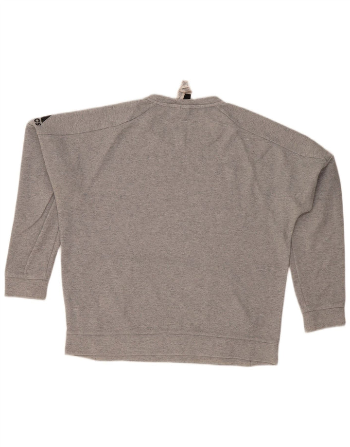 Adidas Herren Sweatshirt Pullover große graue Baumwolle