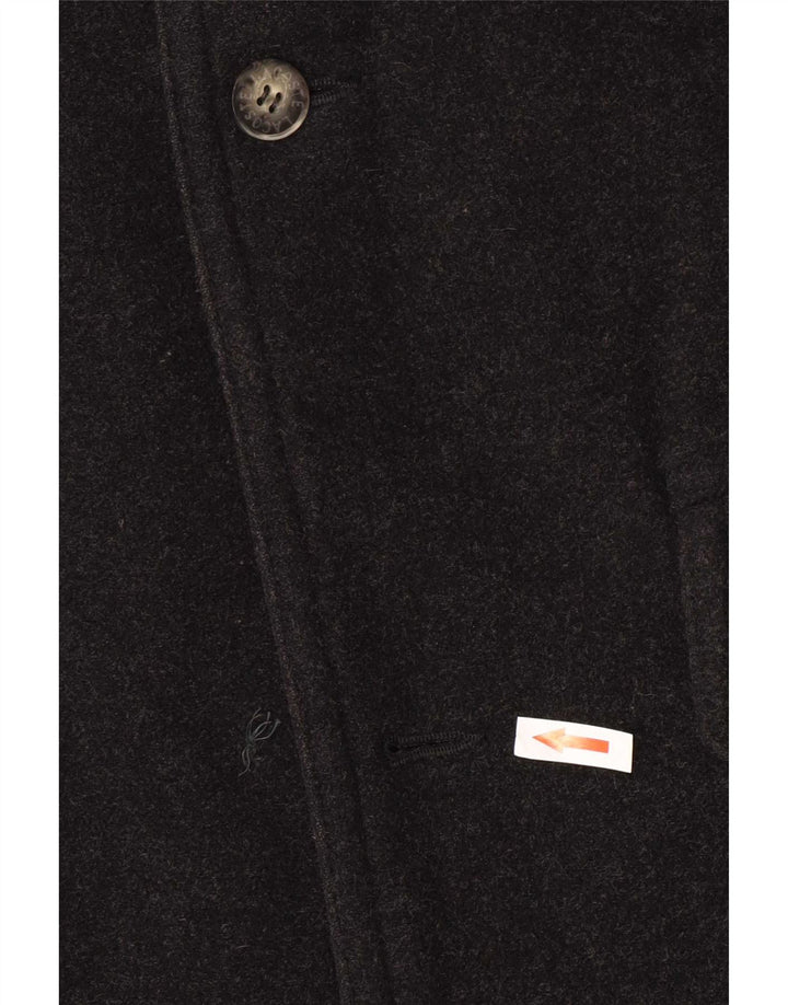 Lacoste Herren Mantel IT 50 Große schwarze Wolle