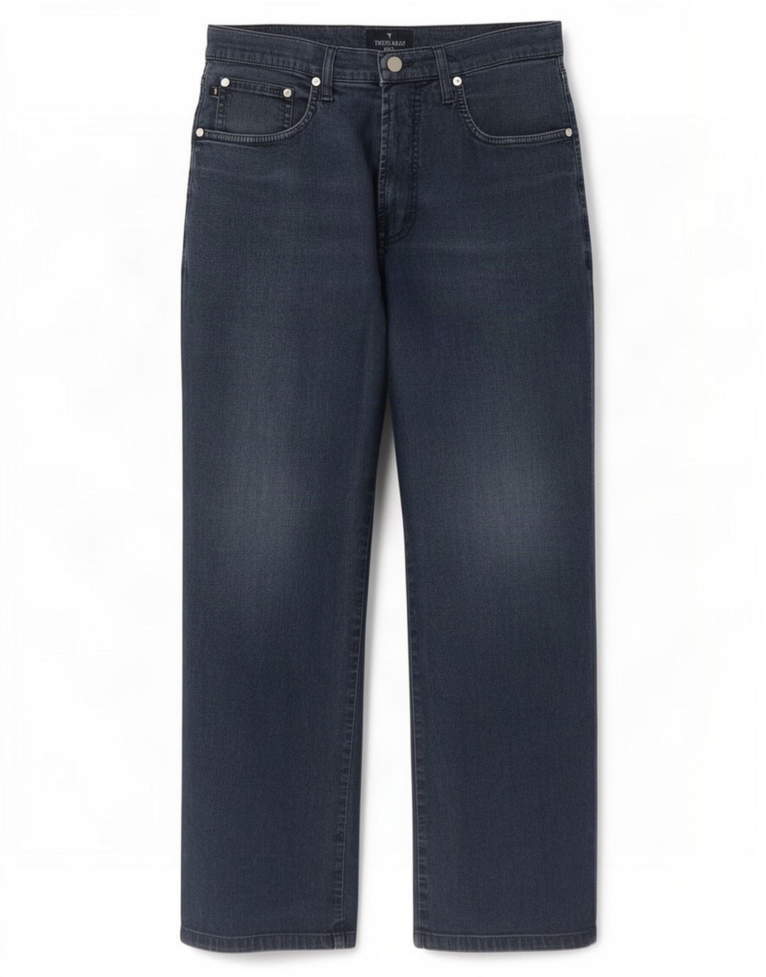 Trussardi Damen Straight Jeans W32 L27 Marineblau