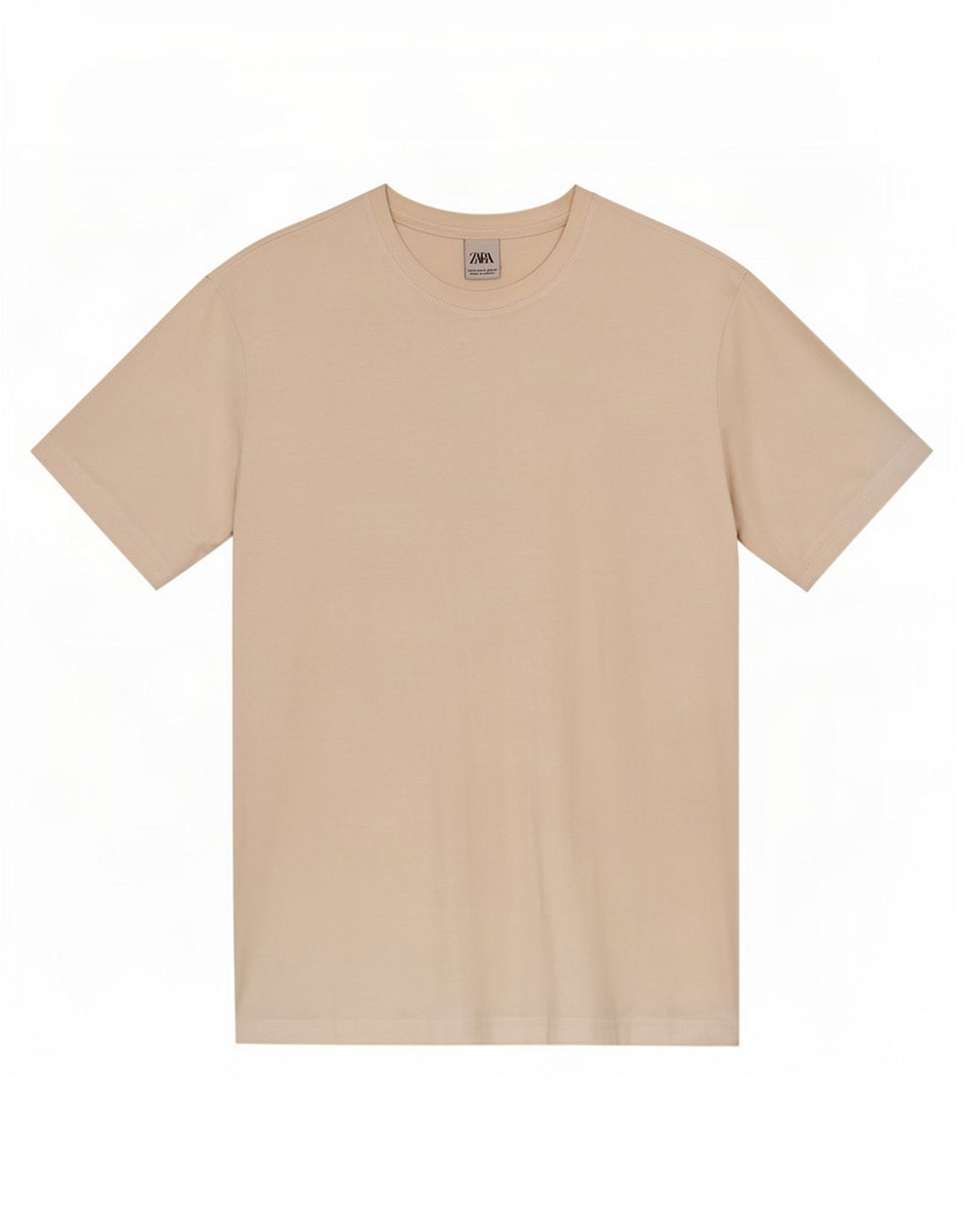 Zara Herren T-Shirt Top Mittelweiß
