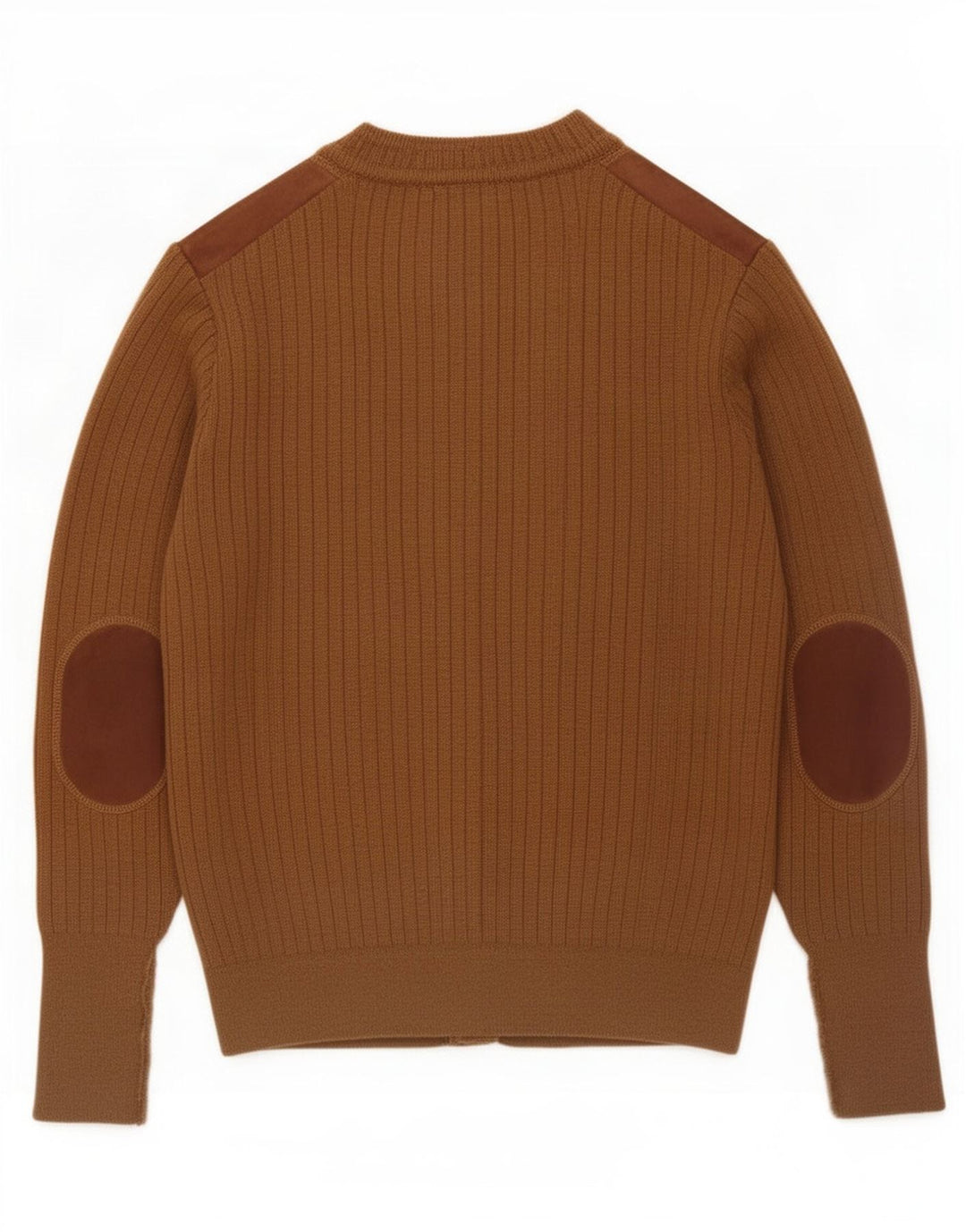 Pierre Sangan Herren-Strickjacke aus mittelbrauner Wolle