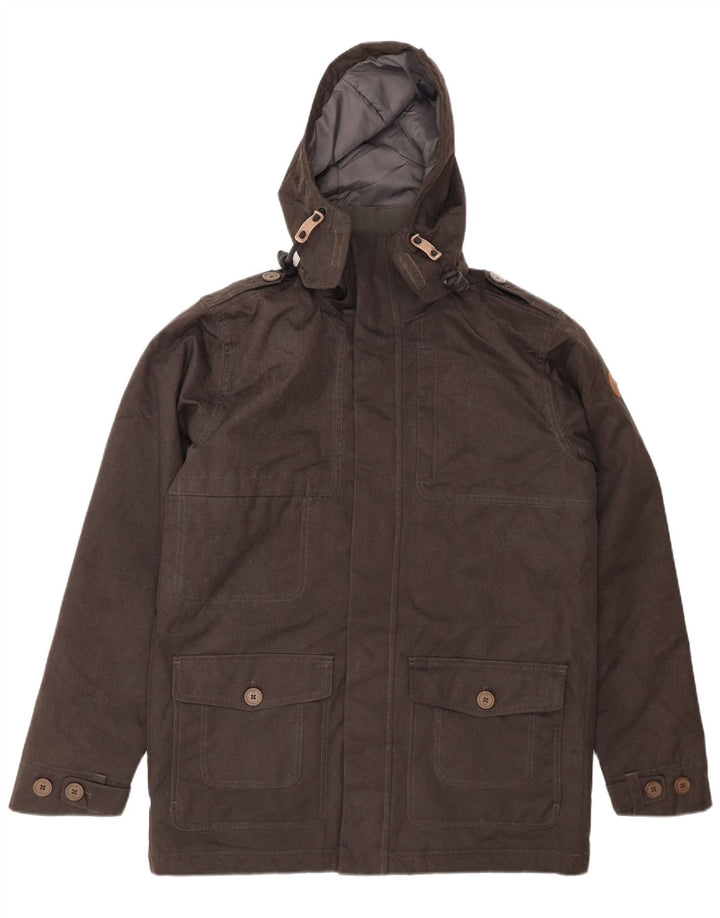 O'NEILL Herren-Parka mit Kapuze, UK 38, mittelgraues Polyester
