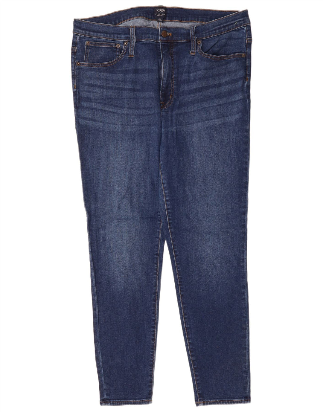 J. CREW Damen High Rise Skinny Jeans W33 L28 Blau