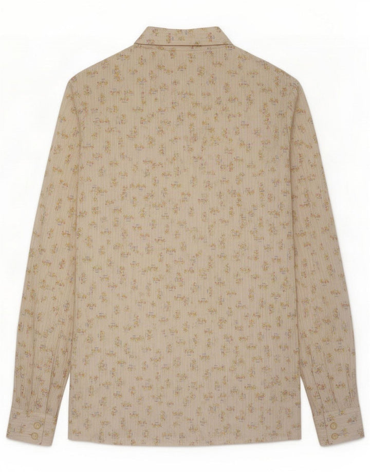 Vintage Womens Shirt UK 8 Small White Flax