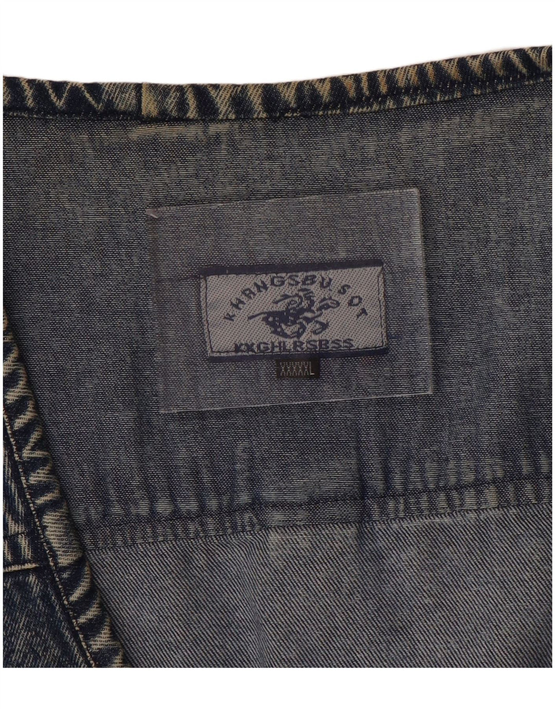 VINTAGE Herren Jeansweste UK 50 5XL Blau