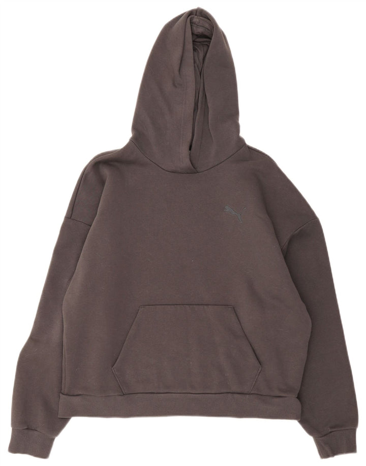Puma Herren Kapuzenpullover, groß, graue Baumwolle