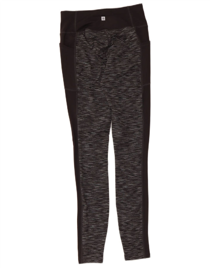Mountain Warehouse Damen-Leggings, UK 8, Größe S, schwarz gesprenkeltes Polyester