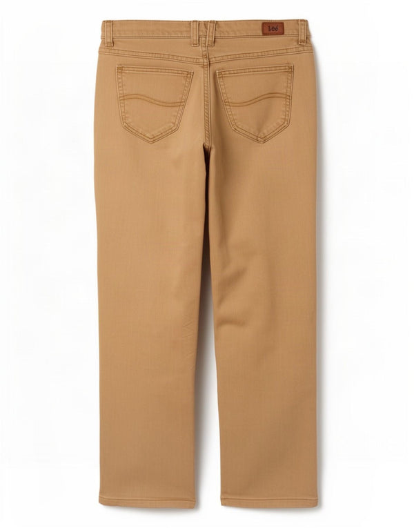 Lee Damen gerade Freizeithose W30 L27 Beige