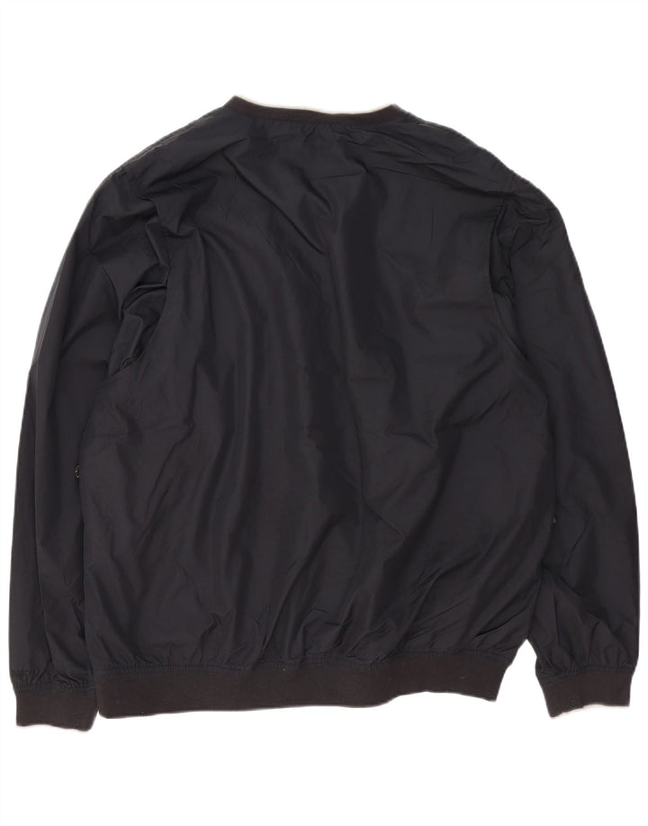 Izod Herren Pullover Trainingsanzug Top Jacke XL Marineblau Polyester