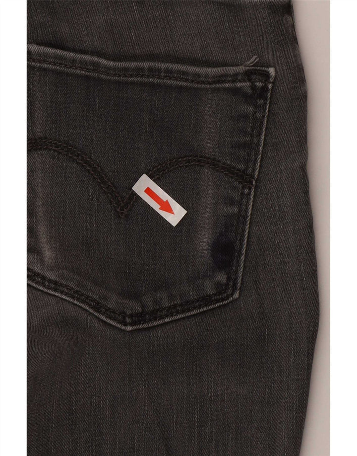 Levi's Damen Skinny Jeans W26 L34 Graue Baumwolle