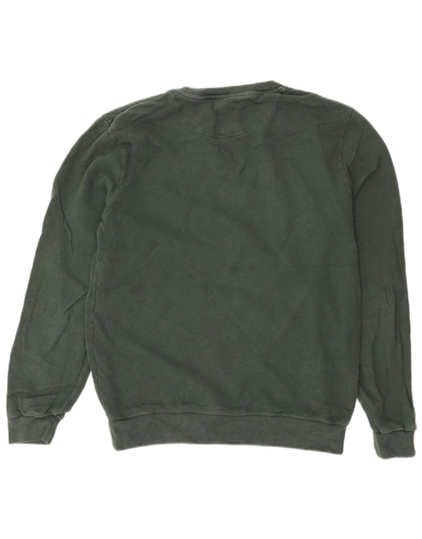 Jack Wills Herren-Sweatshirt, Pullover, Größe S, grüne Baumwolle