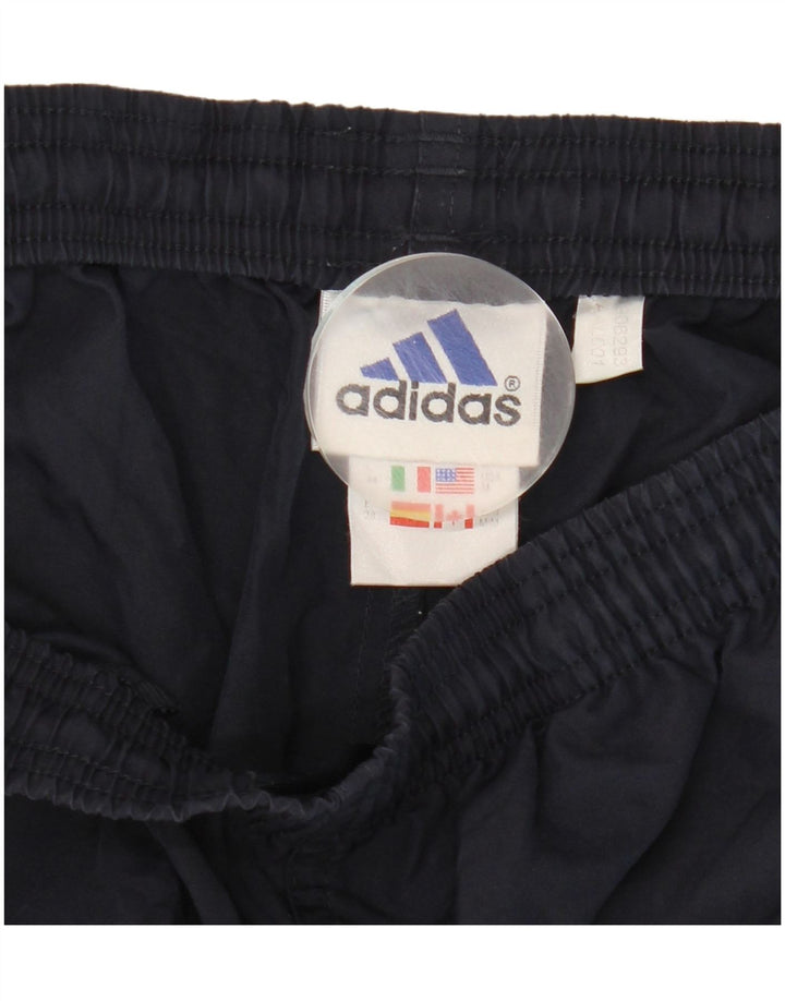 Adidas Damen Sportshorts UK 12 Medium Marineblau Polyester
