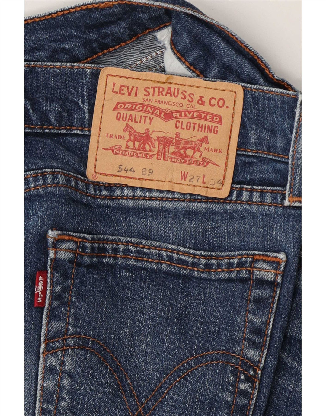Levi's Damen 544 Bootcut Jeans W27 L28 Blau