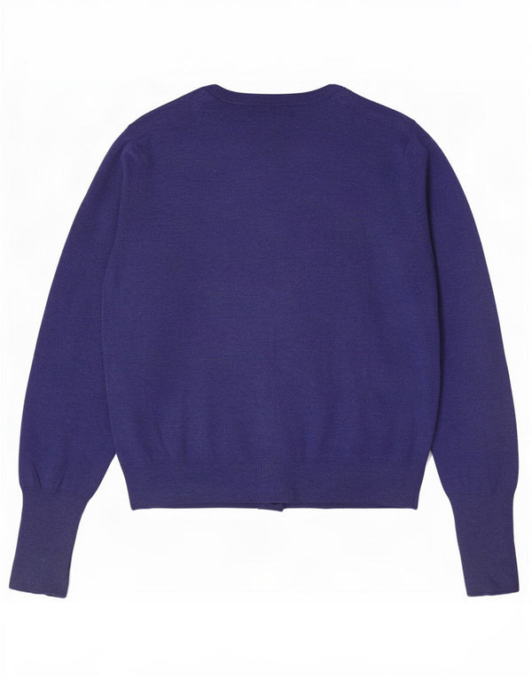 Marks & Spencer Damen-Cardigan-Pullover UK 12 Mittelblaue Viskose
