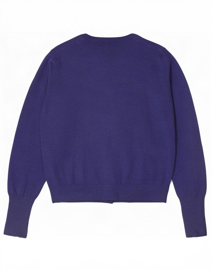 Marks & Spencer Damen-Cardigan-Pullover UK 12 Mittelblaue Viskose
