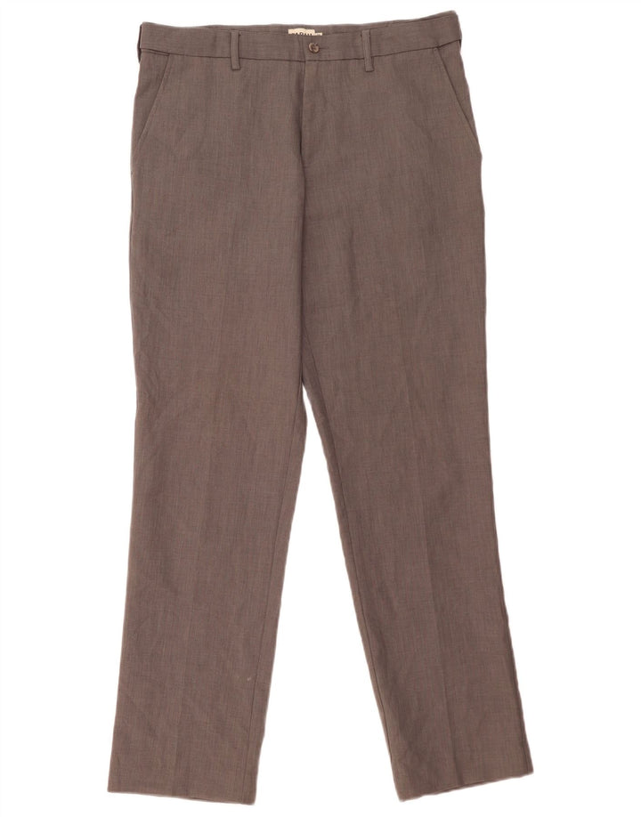 Farah Herren-Chinohose, normal, W34, L31, Grau, Polyester