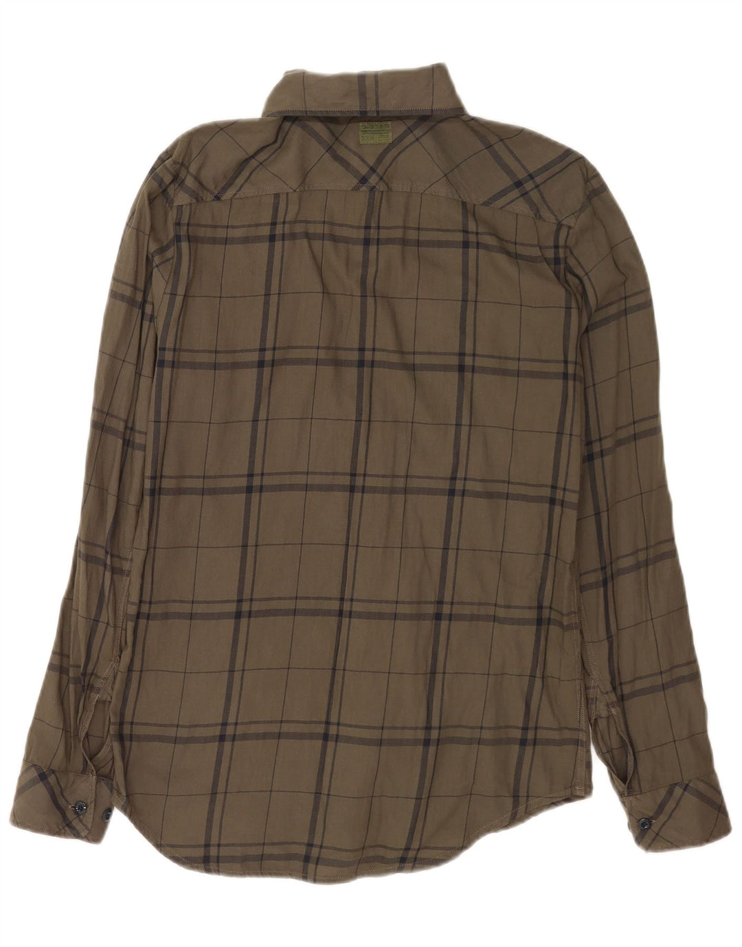 G-Star Slim Fit Flanellhemd für Herren, klein, grün kariert