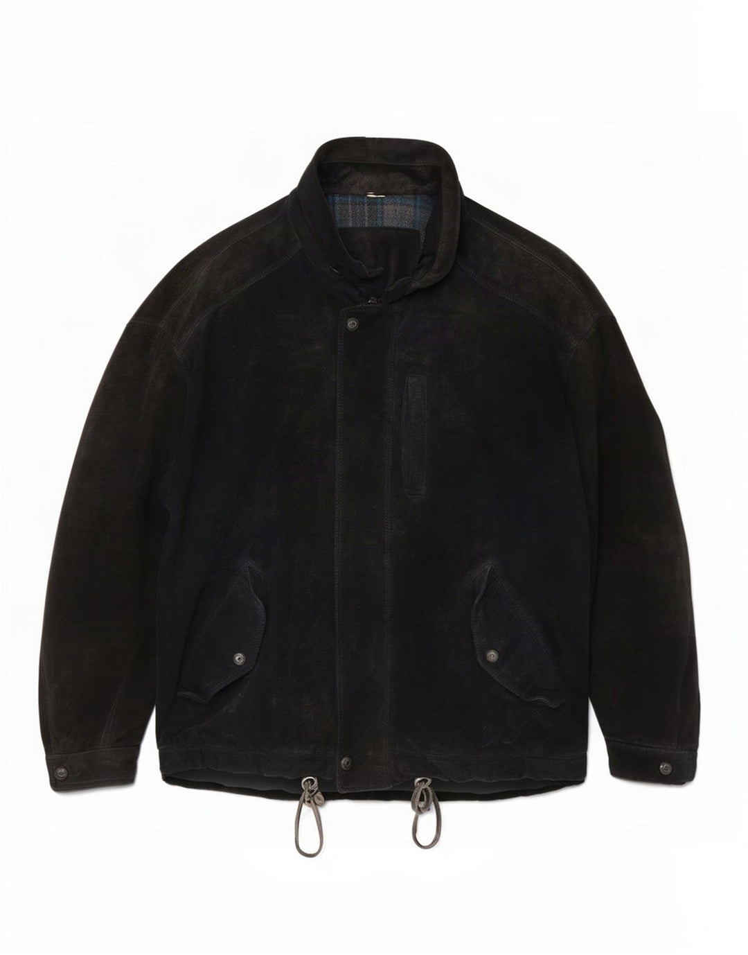 Vintage Herren Wildlederjacke UK 42 XL Schwarz