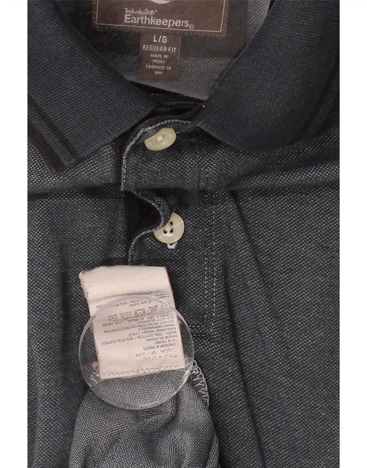 TIMBERLAND Herren-Poloshirt mit normaler Passform, große marineblaue Baumwolle