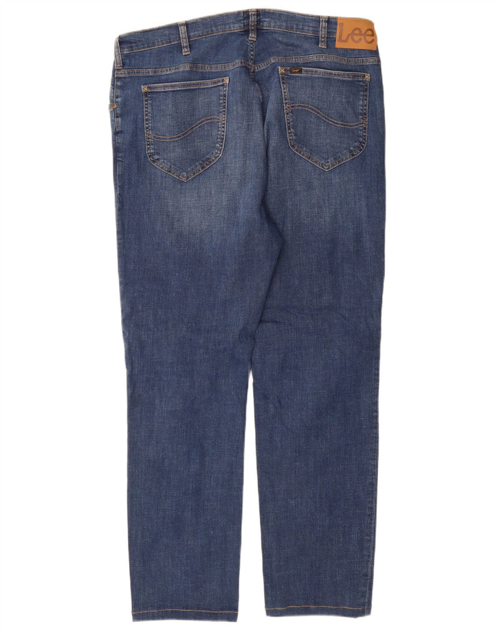 Lee Herren Rider Slim Jeans W40 L31 Blaue Baumwolle