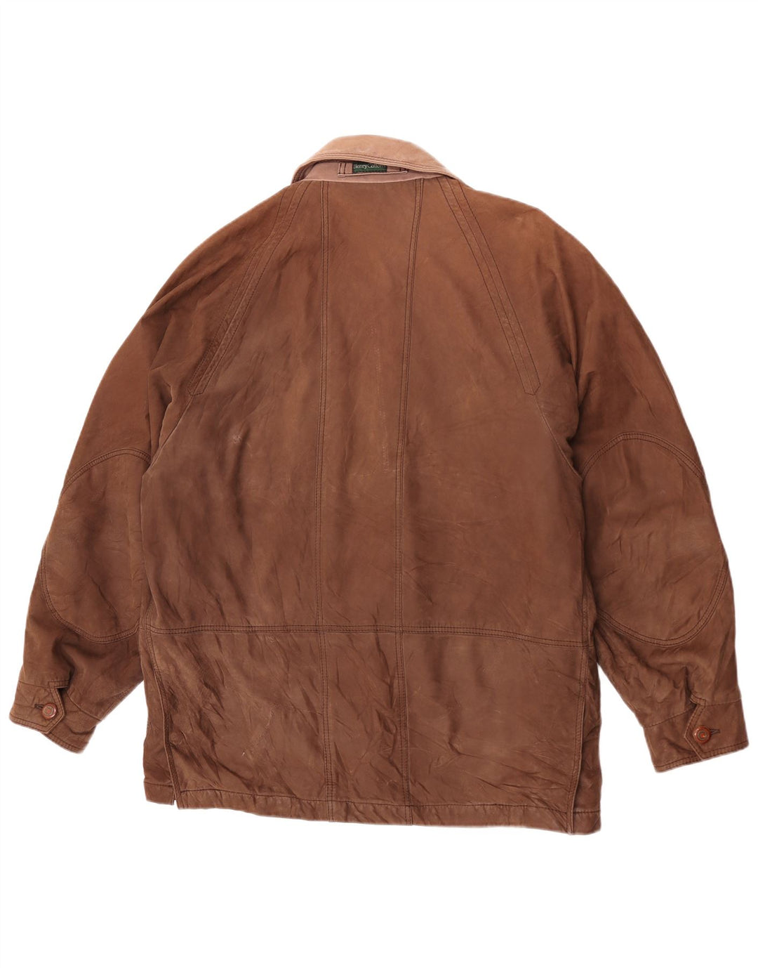 Robuste Herren-Lederjacke von Henry Cottons, IT 50, großes braunes Leder
