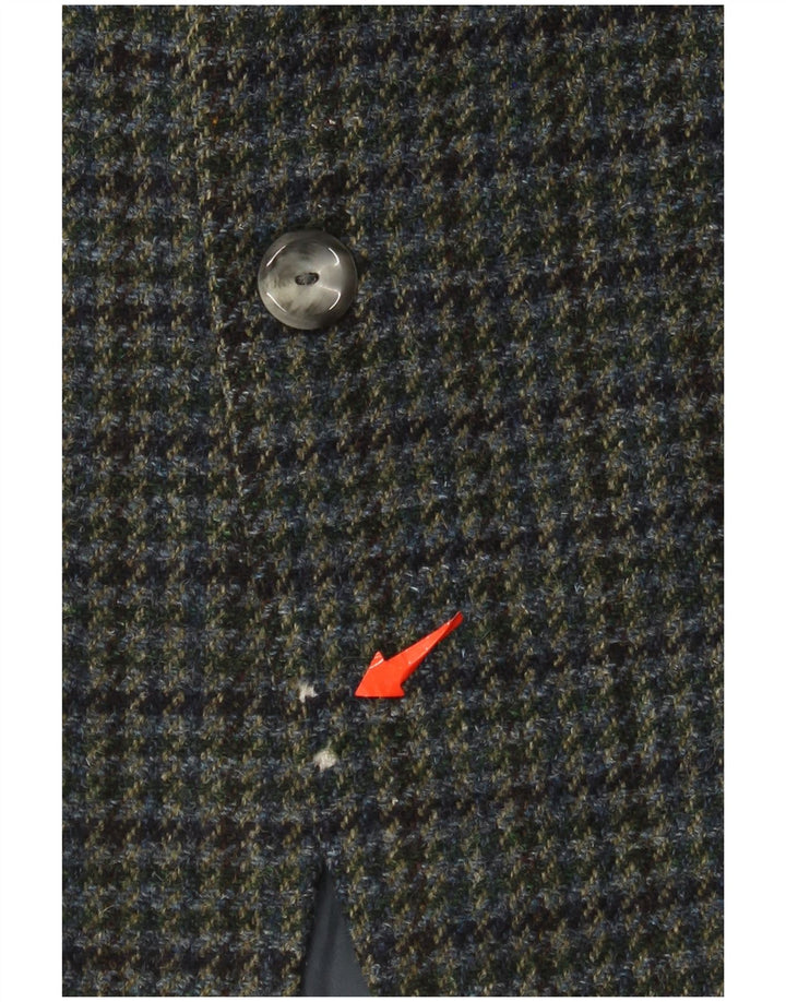 Konen Munchen Herren-Blazer mit 3 Knöpfen, EU 50, groß, grüner Hahnentrittmuster