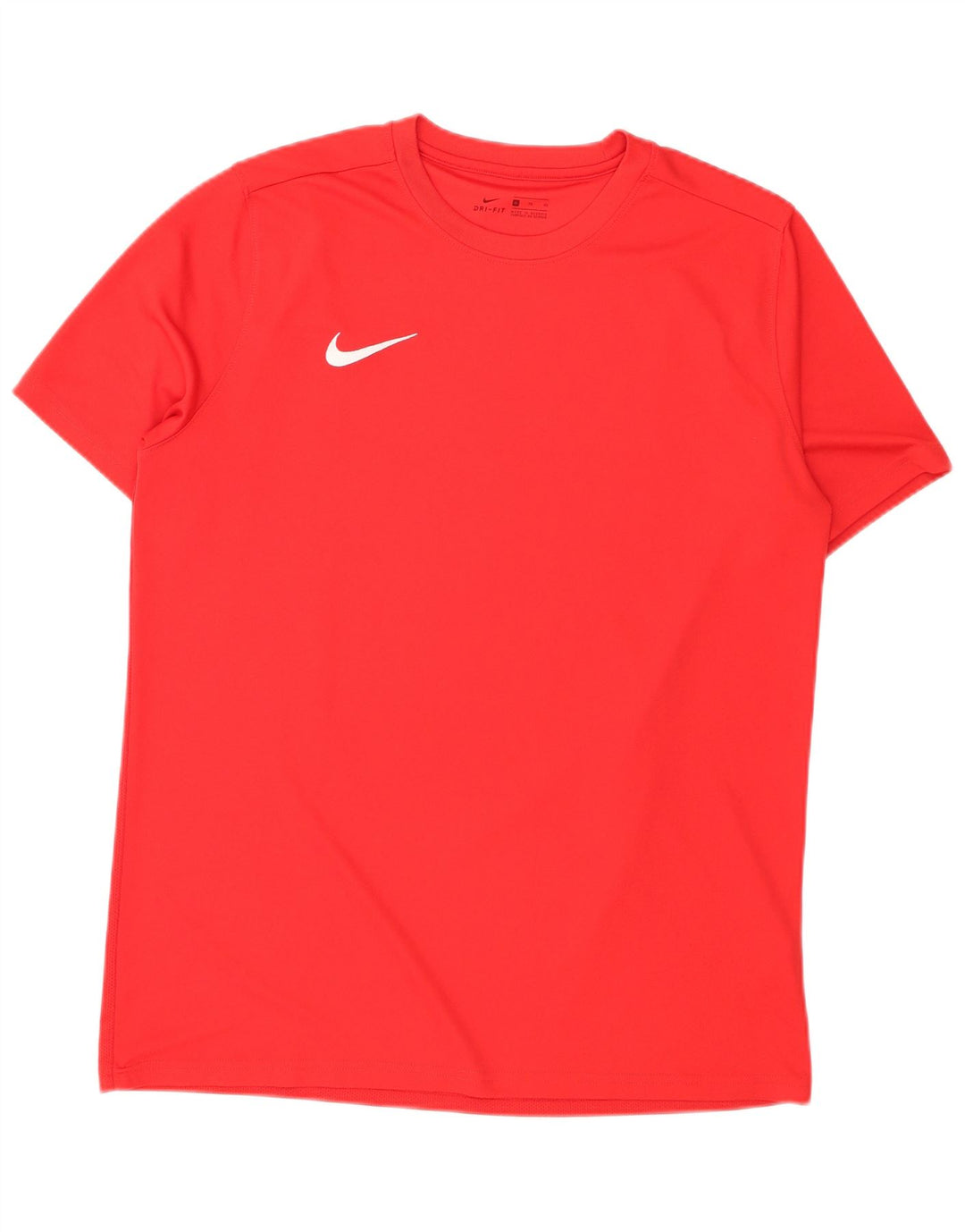 Nike Herren Dri Fit T-Shirt Top Mittelrotes Polyester