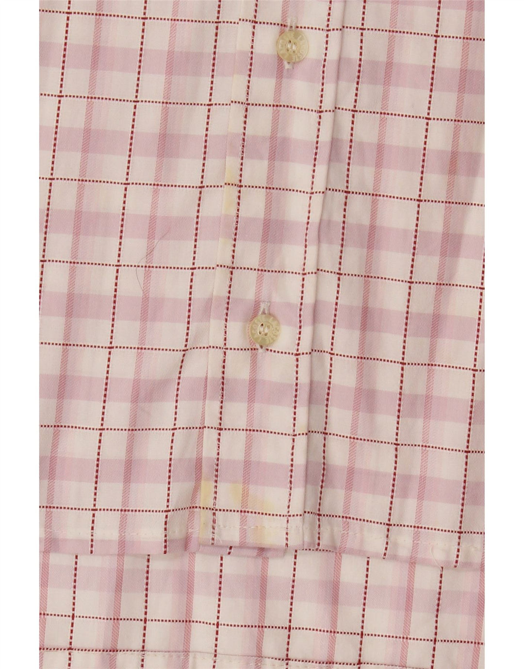 Lacoste Herrenhemd, Größe 43, groß, rosa kariert