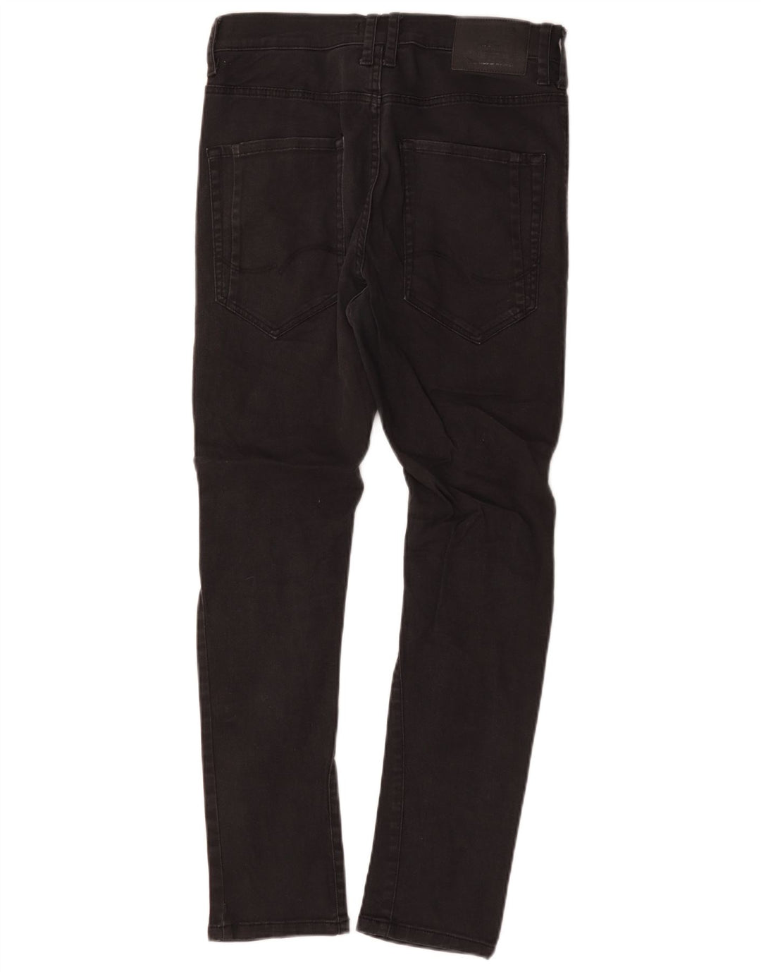 Jack & Jones Herren Slim Jeans W28 L27 Schwarze Baumwolle