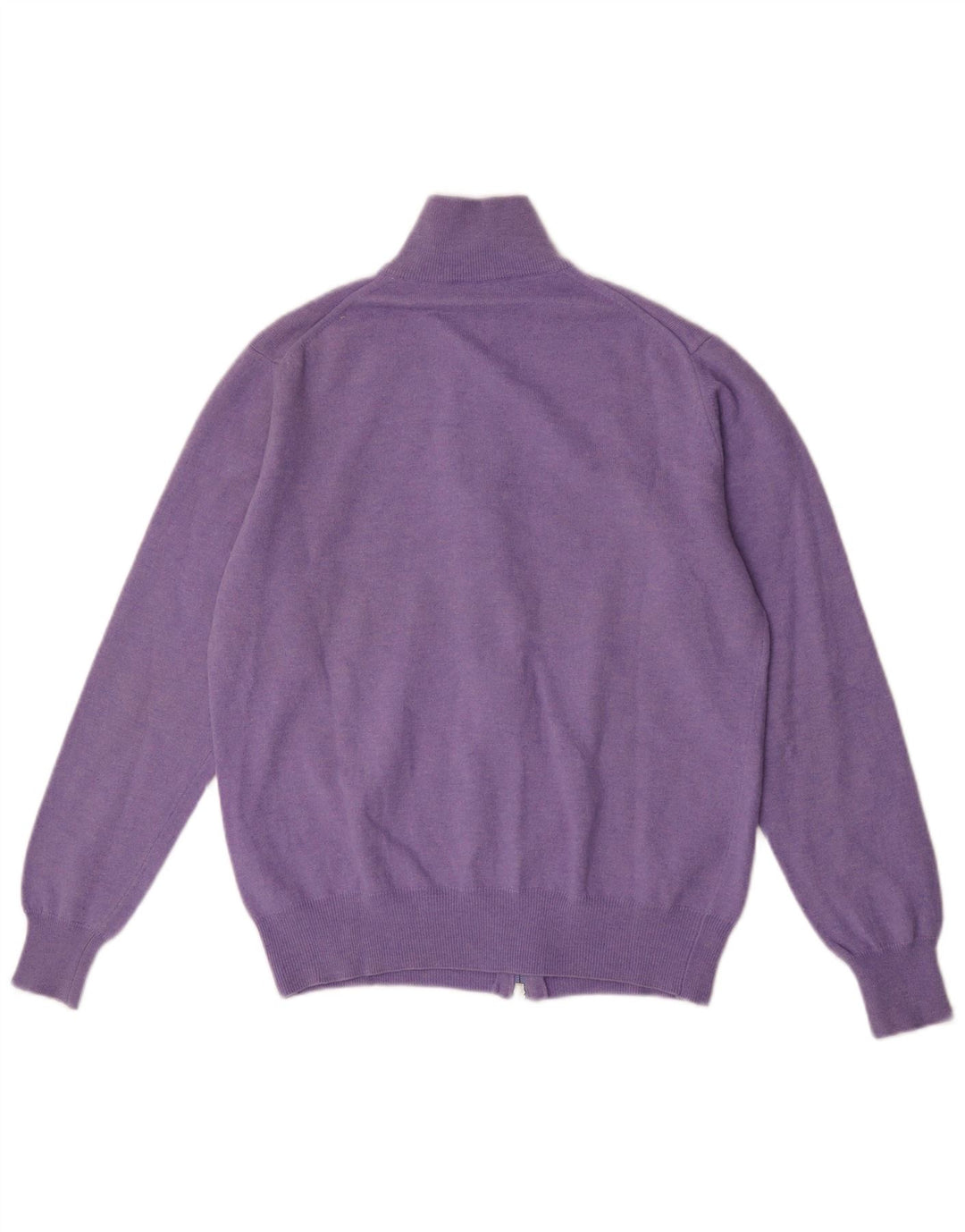 Fred Perry Herren-Cardigan-Pullover, kleine lila Wolle