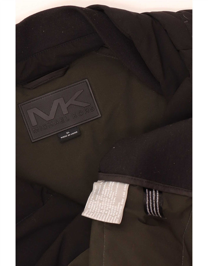 Michael Kors Herren Wattierte Jacke UK 42 XL Schwarz Polyester