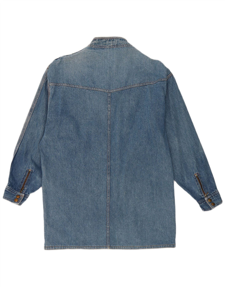 Vintage Damen Jeansjacke UK 14 Mittelblau