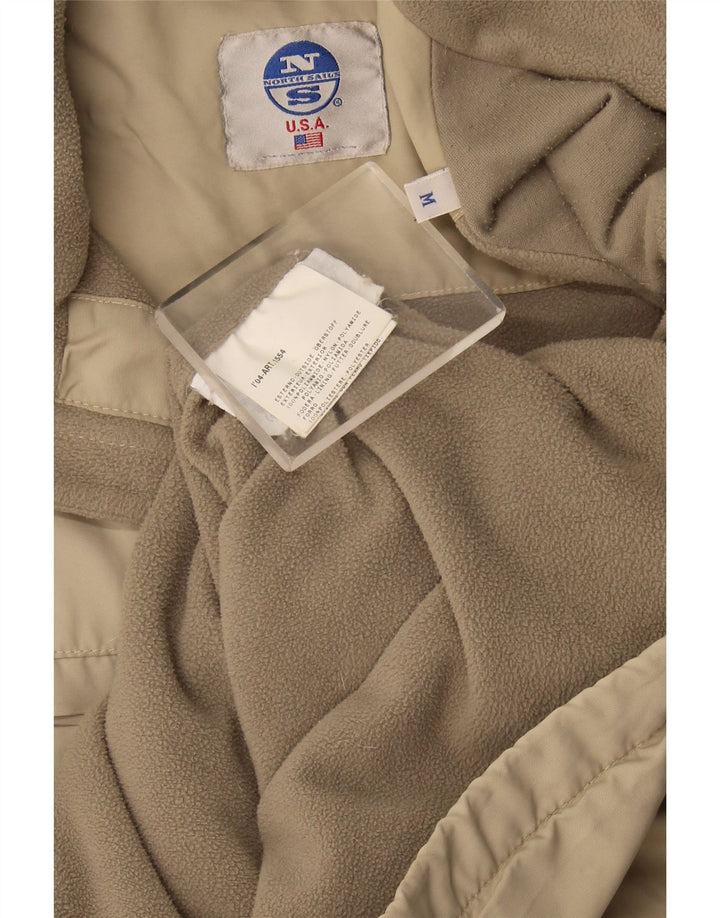 North Sails Herren-Windbreaker-Jacke, UK 38, mittelbeigefarbenes Polyamid