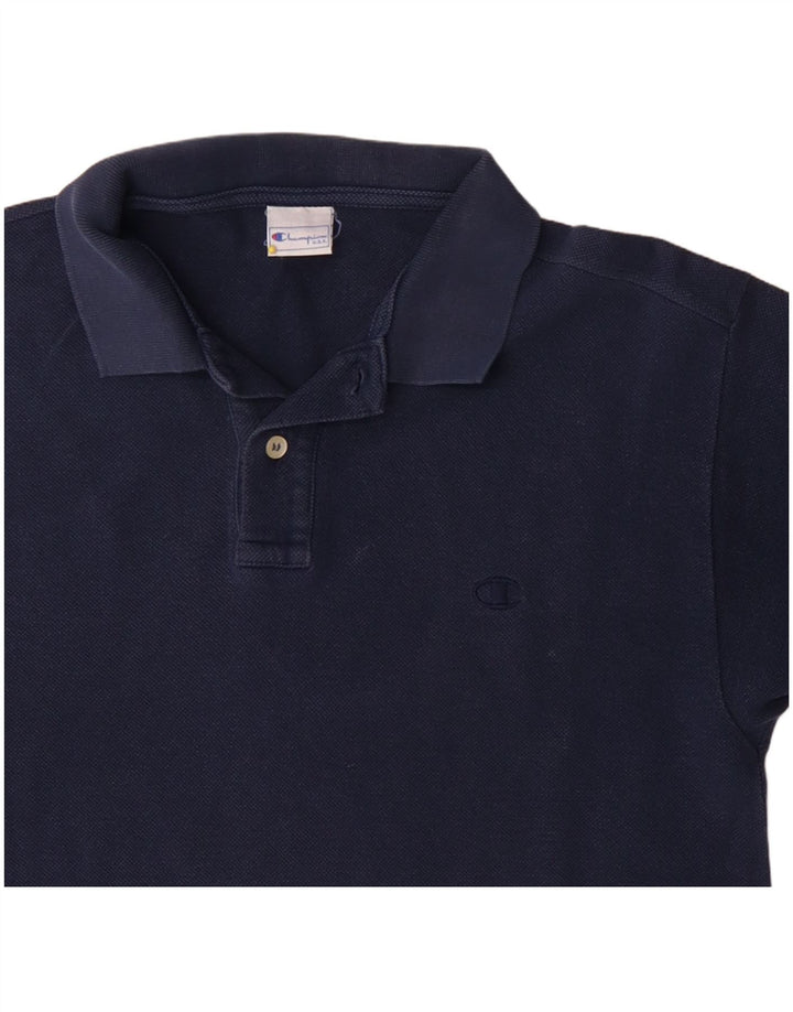 CHAMPION Herren-Poloshirt, klein, marineblau, Baumwolle