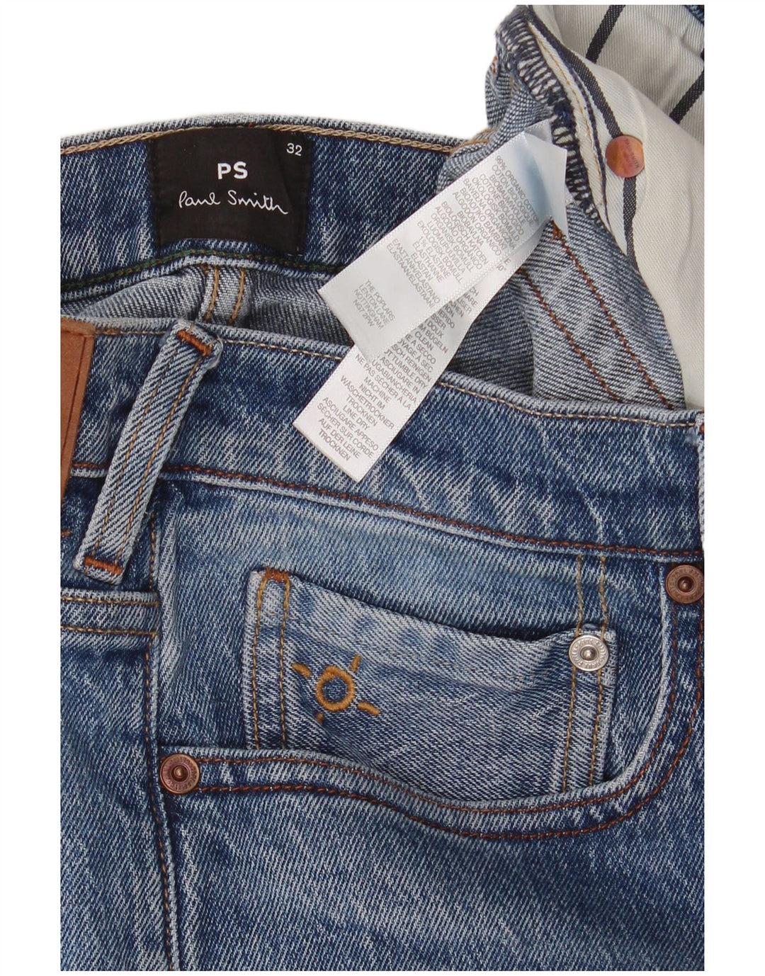 Paul Smith Herren Slim Jeans W32 L30 Blaue Baumwolle