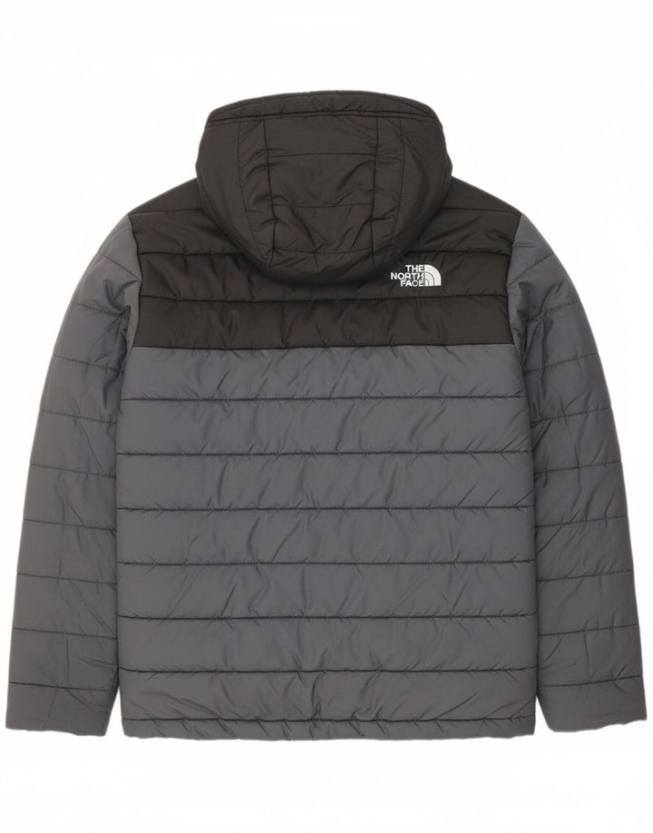 Wattierte Jacke für Jungen von The North Face, 11–12 Jahre, Größe L, Grau, Farbblock