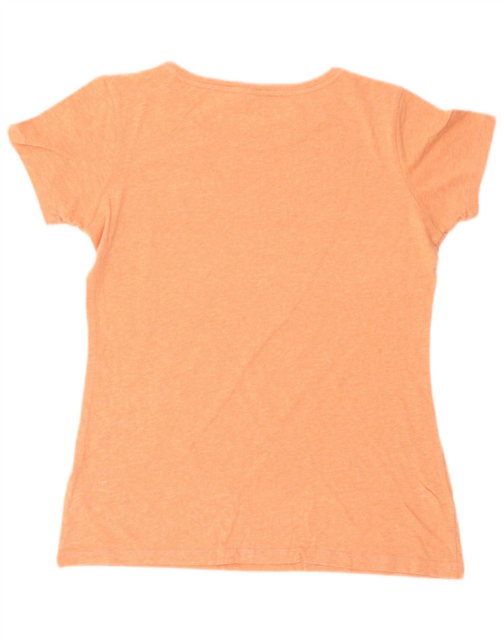 Asics Damen Graphic T-Shirt Top UK 12 Medium Orange