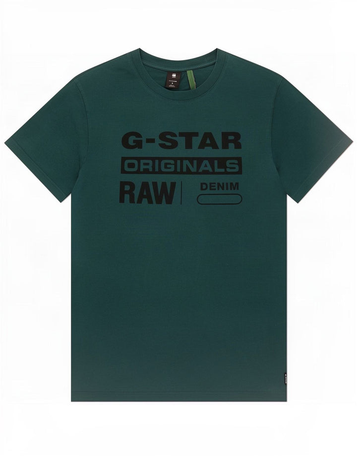 G-Star Herren Grafik T-Shirt Top Small Grün