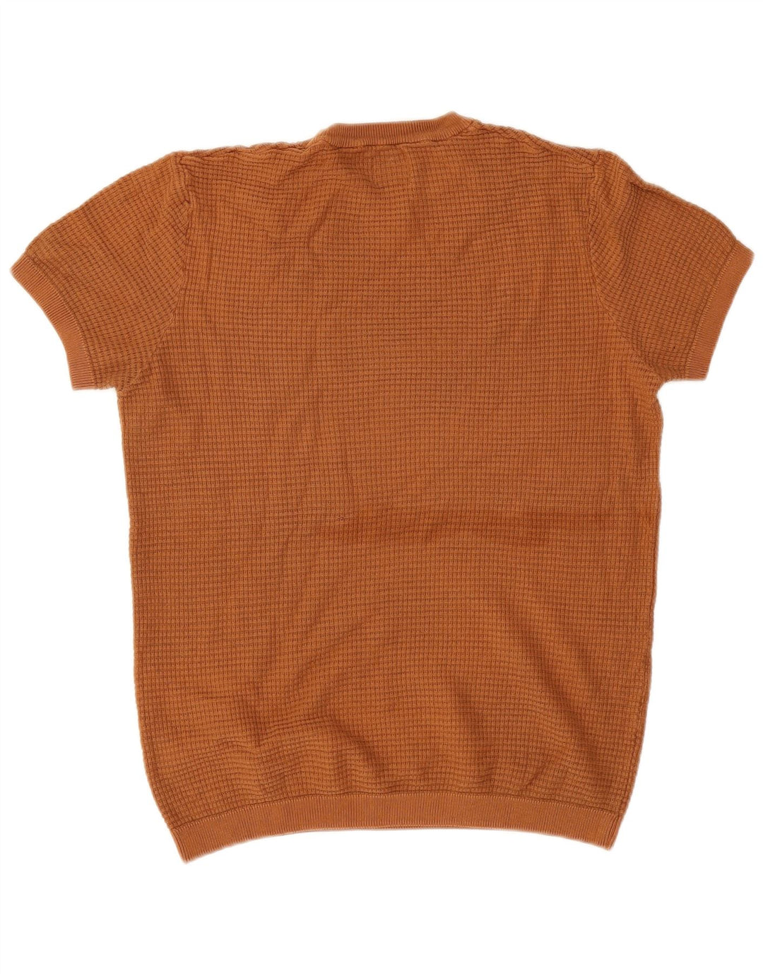 Kurzärmliger Pullover mit Rundhalsausschnitt von Zara für Herren in Mittelbraun