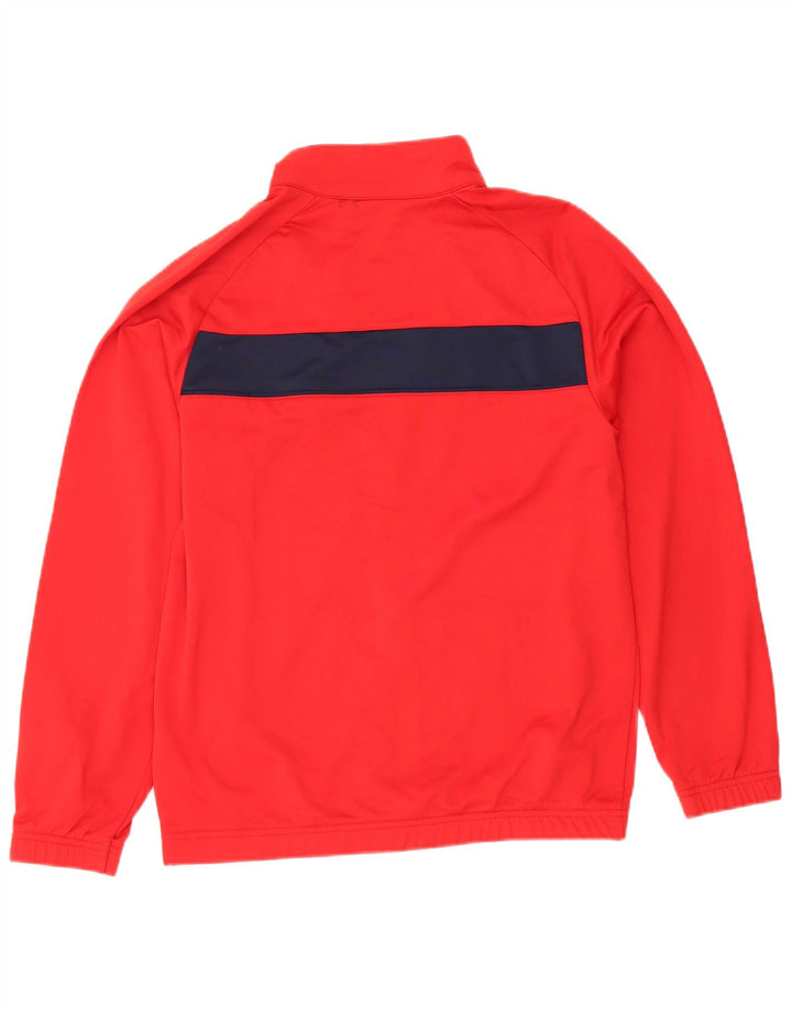 Nike Jungen-Trainingsanzug-Top-Jacke, 13–14 Jahre, XL, rotes Farbblock-Polyester