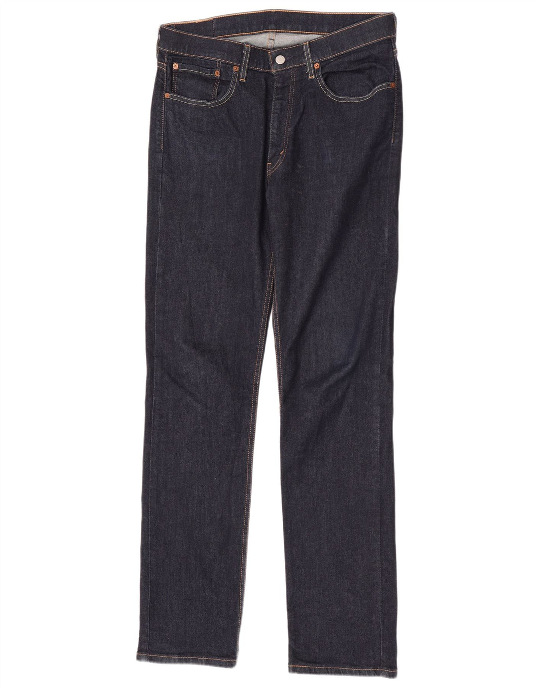 Levi's Herren 514 Straight Jeans W34 L34 Marineblaue Baumwolle