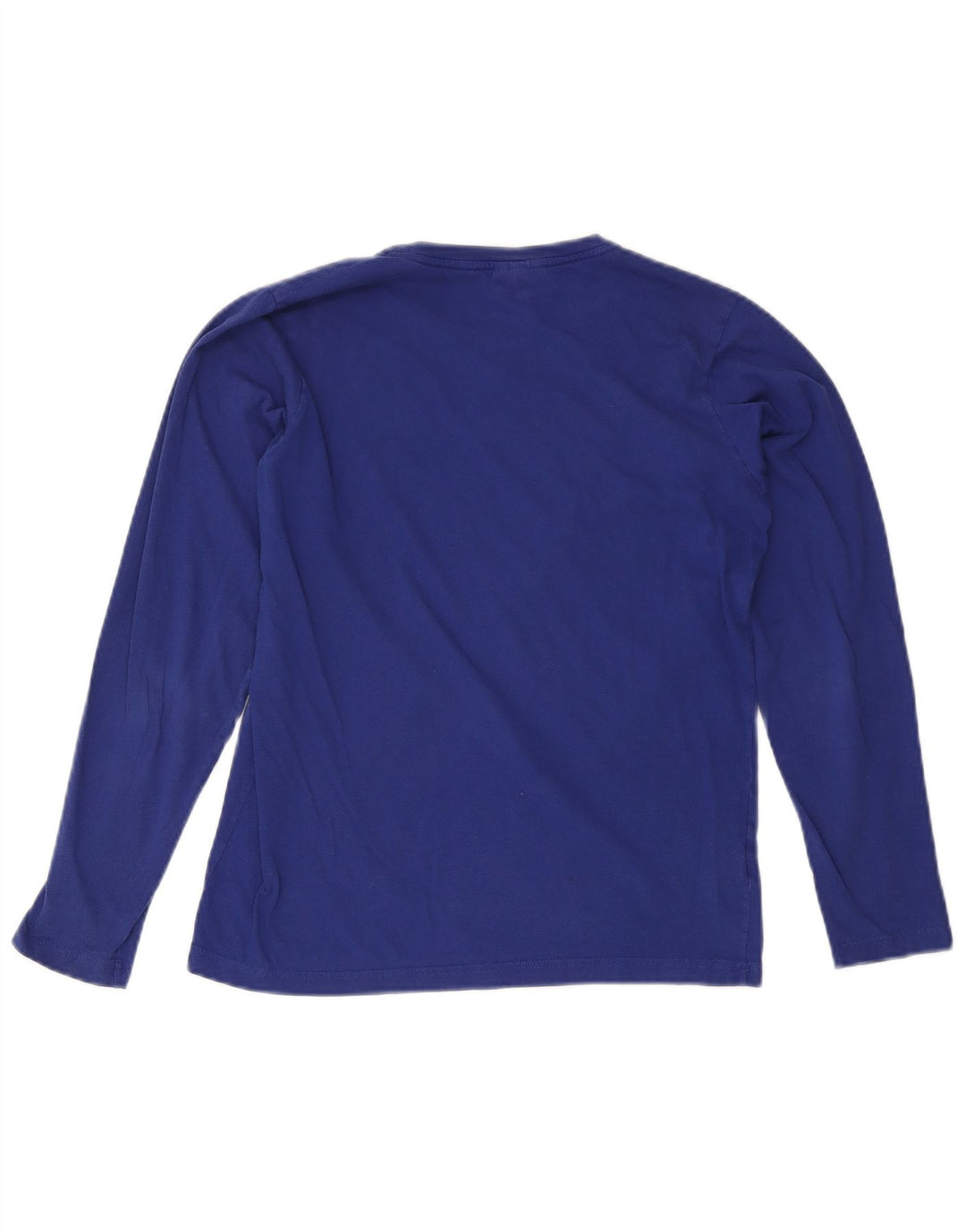 Lacoste Jungen-Top, langärmelig, 15–16 Jahre, blaue Baumwolle