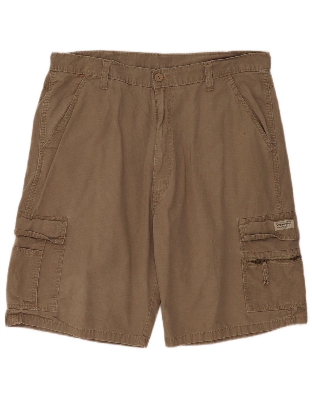 Wrangler Herren-Cargoshorts W36, große Khaki-Baumwolle