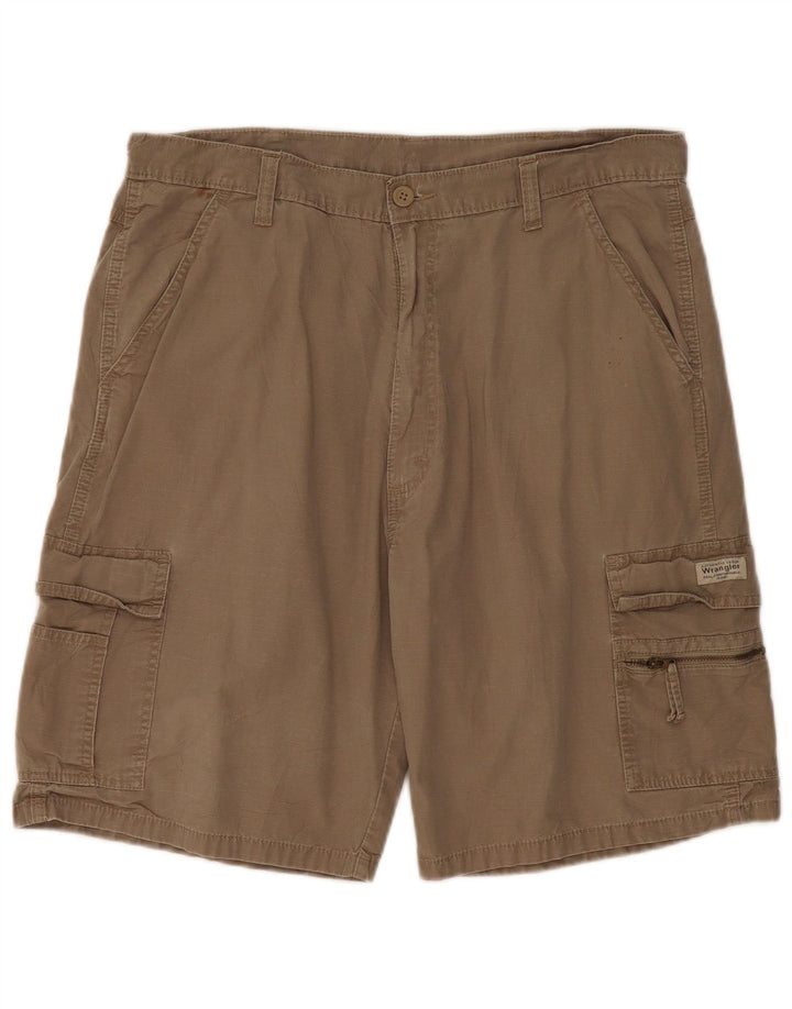 Wrangler Herren-Cargoshorts W36, große Khaki-Baumwolle